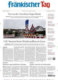 Titelbild der Ausgabe 248/2025 von Fränkischer Tag Forchheim. Diese Zeitschrift und viele weitere Zeitungsabos als Abo oder epaper bei United Kiosk online kaufen.