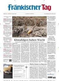 Titelbild der Ausgabe 181/2026 von Fränkischer Tag Haßberge. Diese Zeitschrift und viele weitere Zeitungsabos als Abo oder epaper bei United Kiosk online kaufen.