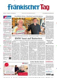 Titelbild der Ausgabe 228/2026 von Fränkischer Tag Höchstadt und Herzogenaurach. Diese Zeitschrift und viele weitere Zeitungsabos als Abo oder epaper bei United Kiosk online kaufen.