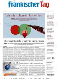 Titelbild der Ausgabe 297/2025 von Fränkischer Tag Höchstadt und Herzogenaurach. Diese Zeitschrift und viele weitere Zeitungsabos als Abo oder epaper bei United Kiosk online kaufen.