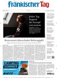 Titelbild der Ausgabe 130/2026 von Fränkischer Tag Kronach. Diese Zeitschrift und viele weitere Zeitungsabos als Abo oder epaper bei United Kiosk online kaufen.