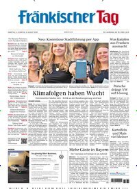 Titelbild der Ausgabe 181/2026 von Fränkischer Tag Kronach. Diese Zeitschrift und viele weitere Zeitungsabos als Abo oder epaper bei United Kiosk online kaufen.