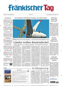 Titelbild der Ausgabe 213/2026 von Fränkischer Tag Kronach. Diese Zeitschrift und viele weitere Zeitungsabos als Abo oder epaper bei United Kiosk online kaufen.