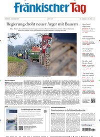 Titelbild der Ausgabe 292/2025 von Fränkischer Tag Kronach. Diese Zeitschrift und viele weitere Zeitungsabos als Abo oder epaper bei United Kiosk online kaufen.