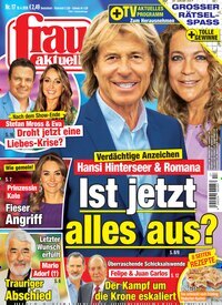 Titelbild der Ausgabe 17/2026 von frau aktuell. Diese Zeitschrift und viele weitere Frauenzeitschriften als Abo oder epaper bei United Kiosk online kaufen.