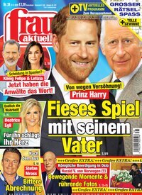 Titelbild der Ausgabe 38/2026 von frau aktuell. Diese Zeitschrift und viele weitere Frauenzeitschriften als Abo oder epaper bei United Kiosk online kaufen.