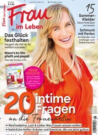 Titelbild der Ausgabe 6/2025 von Frau im Leben. Diese Zeitschrift und viele weitere Frauenzeitschriften als Abo oder epaper bei United Kiosk online kaufen.