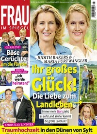 Titelbild der Ausgabe 21/2022 von Frau im Spiegel. Diese Zeitschrift und viele weitere Frauenzeitschriften als Abo oder epaper bei United Kiosk online kaufen.