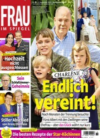 Titelbild der Ausgabe 36/2021 von Frau im Spiegel. Diese Zeitschrift und viele weitere Frauenzeitschriften als Abo oder epaper bei United Kiosk online kaufen.