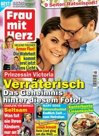 Titelbild der Ausgabe 10/2019 von Frau mit Herz. Diese Zeitschrift und viele weitere Frauenzeitschriften als Abo oder epaper bei United Kiosk online kaufen.