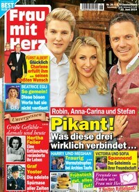 Titelbild der Ausgabe 26/2019 von Frau mit Herz. Diese Zeitschrift und viele weitere Frauenzeitschriften als Abo oder epaper bei United Kiosk online kaufen.