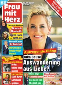 Titelbild der Ausgabe 30/2025 von Frau mit Herz. Diese Zeitschrift und viele weitere Frauenzeitschriften als Abo oder epaper bei United Kiosk online kaufen.
