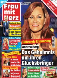 Titelbild der Ausgabe 41/2026 von Frau mit Herz. Diese Zeitschrift und viele weitere Frauenzeitschriften als Abo oder epaper bei United Kiosk online kaufen.