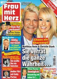Titelbild der Ausgabe 45/2025 von Frau mit Herz. Diese Zeitschrift und viele weitere Frauenzeitschriften als Abo oder epaper bei United Kiosk online kaufen.