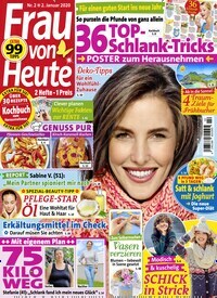 Titelbild der Ausgabe 2/2020 von Frau von heute. Diese Zeitschrift und viele weitere Frauenzeitschriften als Abo oder epaper bei United Kiosk online kaufen.
