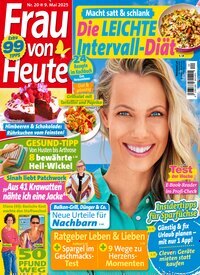 Titelbild der Ausgabe 20/2025 von Frau von heute. Diese Zeitschrift und viele weitere Frauenzeitschriften als Abo oder epaper bei United Kiosk online kaufen.