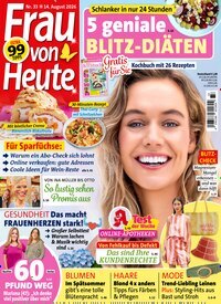 Titelbild der Ausgabe 33/2026 von Frau von heute. Diese Zeitschrift und viele weitere Frauenzeitschriften als Abo oder epaper bei United Kiosk online kaufen.