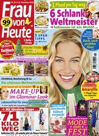Titelbild der Ausgabe 51/2019 von Frau von heute. Diese Zeitschrift und viele weitere Frauenzeitschriften als Abo oder epaper bei United Kiosk online kaufen.