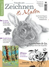 Titelbild der Ausgabe 73/2024 von Freude am Zeichnen & Malen. Diese Zeitschrift und viele weitere Elternzeitschriften und Tierzeitschriften als Abo oder epaper bei United Kiosk online kaufen.