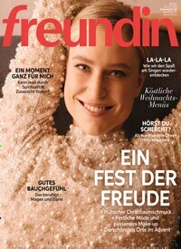Titelbild der Ausgabe 26/2023 von freundin. Diese Zeitschrift und viele weitere Frauenzeitschriften als Abo oder epaper bei United Kiosk online kaufen.