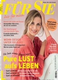 Titelbild der Ausgabe 7/2020 von Für Sie. Diese Zeitschrift und viele weitere Frauenzeitschriften als Abo oder epaper bei United Kiosk online kaufen.