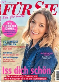 Titelbild der Ausgabe 11/2019 von Für Sie. Diese Zeitschrift und viele weitere Frauenzeitschriften als Abo oder epaper bei United Kiosk online kaufen.