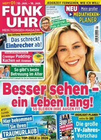 Titelbild der Ausgabe 1/2026 von Funk Uhr. Diese Zeitschrift und viele weitere Programmzeitschriften als Abo oder epaper bei United Kiosk online kaufen.