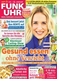 Titelbild der Ausgabe 3/2022 von Funk Uhr. Diese Zeitschrift und viele weitere Programmzeitschriften als Abo oder epaper bei United Kiosk online kaufen.