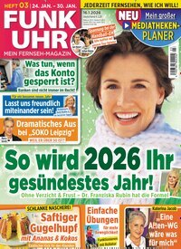 Titelbild der Ausgabe 3/2026 von Funk Uhr. Diese Zeitschrift und viele weitere Programmzeitschriften als Abo oder epaper bei United Kiosk online kaufen.