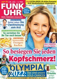 Titelbild der Ausgabe 4/2022 von Funk Uhr. Diese Zeitschrift und viele weitere Programmzeitschriften als Abo oder epaper bei United Kiosk online kaufen.