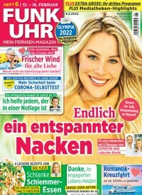 Titelbild der Ausgabe 6/2022 von Funk Uhr. Diese Zeitschrift und viele weitere Programmzeitschriften als Abo oder epaper bei United Kiosk online kaufen.