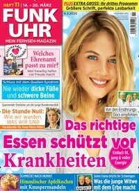 Titelbild der Ausgabe 11/2020 von Funk Uhr. Diese Zeitschrift und viele weitere Programmzeitschriften als Abo oder epaper bei United Kiosk online kaufen.
