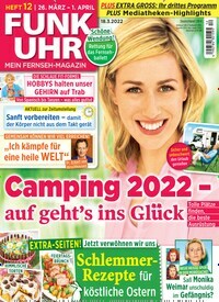 Titelbild der Ausgabe 12/2022 von Funk Uhr. Diese Zeitschrift und viele weitere Programmzeitschriften als Abo oder epaper bei United Kiosk online kaufen.