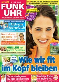 Titelbild der Ausgabe 23/2019 von Funk Uhr. Diese Zeitschrift und viele weitere Programmzeitschriften als Abo oder epaper bei United Kiosk online kaufen.