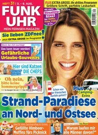 Titelbild der Ausgabe 31/2019 von Funk Uhr. Diese Zeitschrift und viele weitere Programmzeitschriften als Abo oder epaper bei United Kiosk online kaufen.