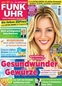 Titelbild der Ausgabe 37/2019 von Funk Uhr. Diese Zeitschrift und viele weitere Programmzeitschriften als Abo oder epaper bei United Kiosk online kaufen.