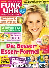 Titelbild der Ausgabe 42/2021 von Funk Uhr. Diese Zeitschrift und viele weitere Programmzeitschriften als Abo oder epaper bei United Kiosk online kaufen.