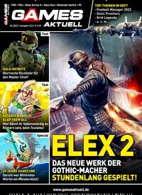 Titelbild der Ausgabe 2/2022 von Games Aktuell. Diese Zeitschrift und viele weitere Computerzeitschriften, Tabletmagazine und Smartphonemagazine als Abo oder epaper bei United Kiosk online kaufen.