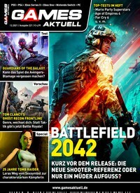 Titelbild der Ausgabe 12/2021 von Games Aktuell. Diese Zeitschrift und viele weitere Computerzeitschriften, Tabletmagazine und Smartphonemagazine als Abo oder epaper bei United Kiosk online kaufen.