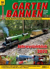 Titelbild der Ausgabe 4/2022 von Gartenbahnen. Diese Zeitschrift und viele weitere Reisemagazine, Freizeitmagazine und Wissensmagazine als Abo oder epaper bei United Kiosk online kaufen.
