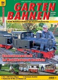 Titelbild der Ausgabe 4/2023 von Gartenbahnen. Diese Zeitschrift und viele weitere Reisemagazine, Freizeitmagazine und Wissensmagazine als Abo oder epaper bei United Kiosk online kaufen.