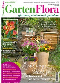 Titelbild der Ausgabe 8/2026 von GartenFlora. Diese Zeitschrift und viele weitere Gartenzeitschriften und Wohnzeitschriften als Abo oder epaper bei United Kiosk online kaufen.