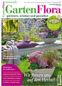 Titelbild der Ausgabe 10/2026 von GartenFlora. Diese Zeitschrift und viele weitere Gartenzeitschriften und Wohnzeitschriften als Abo oder epaper bei United Kiosk online kaufen.