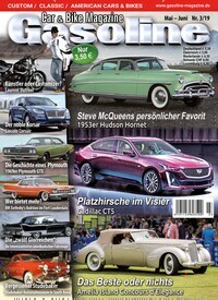 Titelbild der Ausgabe 3/2019 von Gasoline. Diese Zeitschrift und viele weitere Automagazine und Motorradzeitschriften als Abo oder epaper bei United Kiosk online kaufen.