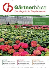 Titelbild der Ausgabe 8/2019 von GB Gärtnerbörse. Diese Zeitschrift und viele weitere Naturzeitschriften, Landwirtschaftszeitungen und Umweltmagazine als Abo oder epaper bei United Kiosk online kaufen.