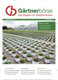 Titelbild der Ausgabe 9/2018 von GB Gärtnerbörse. Diese Zeitschrift und viele weitere Naturzeitschriften, Landwirtschaftszeitungen und Umweltmagazine als Abo oder epaper bei United Kiosk online kaufen.