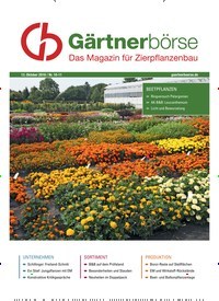 Titelbild der Ausgabe 11/2018 von GB Gärtnerbörse. Diese Zeitschrift und viele weitere Naturzeitschriften, Landwirtschaftszeitungen und Umweltmagazine als Abo oder epaper bei United Kiosk online kaufen.