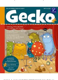 Titelbild der Ausgabe 75/2020 von Gecko. Diese Zeitschrift und viele weitere Jugendzeitschriften und Kinderzeitschriften als Abo oder epaper bei United Kiosk online kaufen.