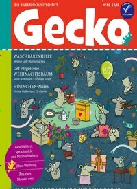Titelbild der Ausgabe 80/2020 von Gecko. Diese Zeitschrift und viele weitere Jugendzeitschriften und Kinderzeitschriften als Abo oder epaper bei United Kiosk online kaufen.