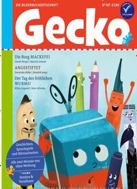 Titelbild der Ausgabe 107/2025 von Gecko. Diese Zeitschrift und viele weitere Jugendzeitschriften und Kinderzeitschriften als Abo oder epaper bei United Kiosk online kaufen.